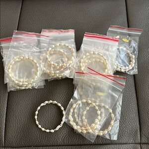 Vintage Fresh Water Pearl Bracelet Lot